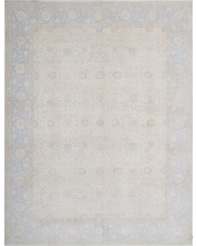 Ariana 9' 1" X 11' 11" Hand Knotted Wool Rug 9' 1" X 11' 11" (277 X 363) / Ivory / Wool
