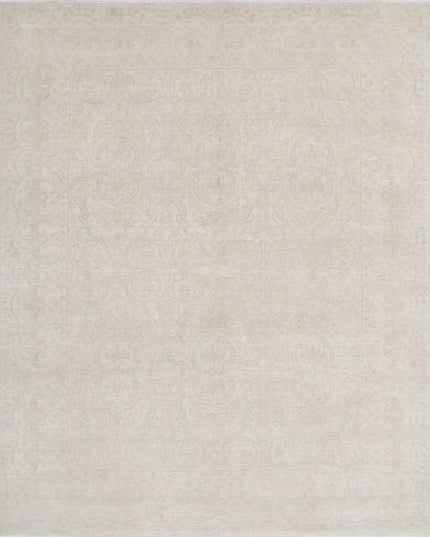Ariana 8' 2" X 10' 1" Hand Knotted Wool Rug 8' 2" X 10' 1" (249 X 307) / Ivory / Wool