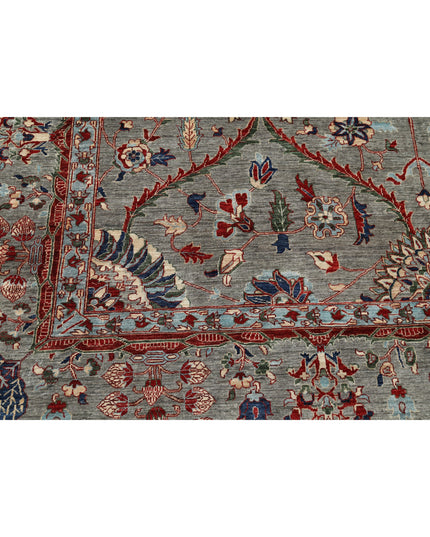 Ariana 10' 1" X 14' 0" Hand Knotted Wool Rug 10' 1" X 14' 0" (307 X 427) / Grey / Wool