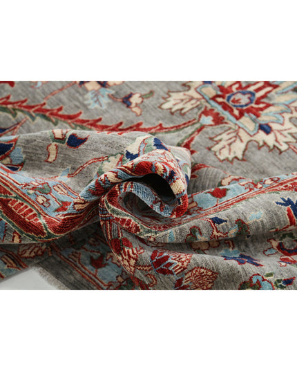 Ariana 10' 1" X 14' 0" Hand Knotted Wool Rug 10' 1" X 14' 0" (307 X 427) / Grey / Wool