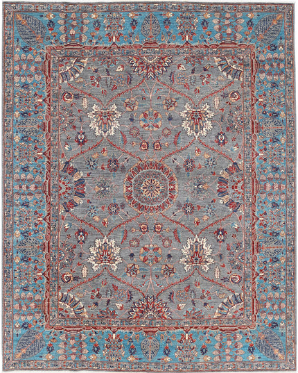 Ariana 7' 11" X 10' 0" Hand Knotted Wool Rug 7' 11" X 10' 0" (241 X 305) / Grey / Wool
