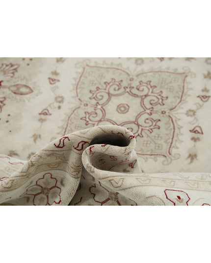 Ariana 9' 0" X 12' 0" Hand Knotted Wool Rug 9' 0" X 12' 0" (274 X 366) / Ivory / Wool