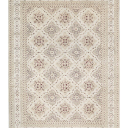 Ariana 9' 0" X 12' 0" Hand Knotted Wool Rug 9' 0" X 12' 0" (274 X 366) / Ivory / Wool