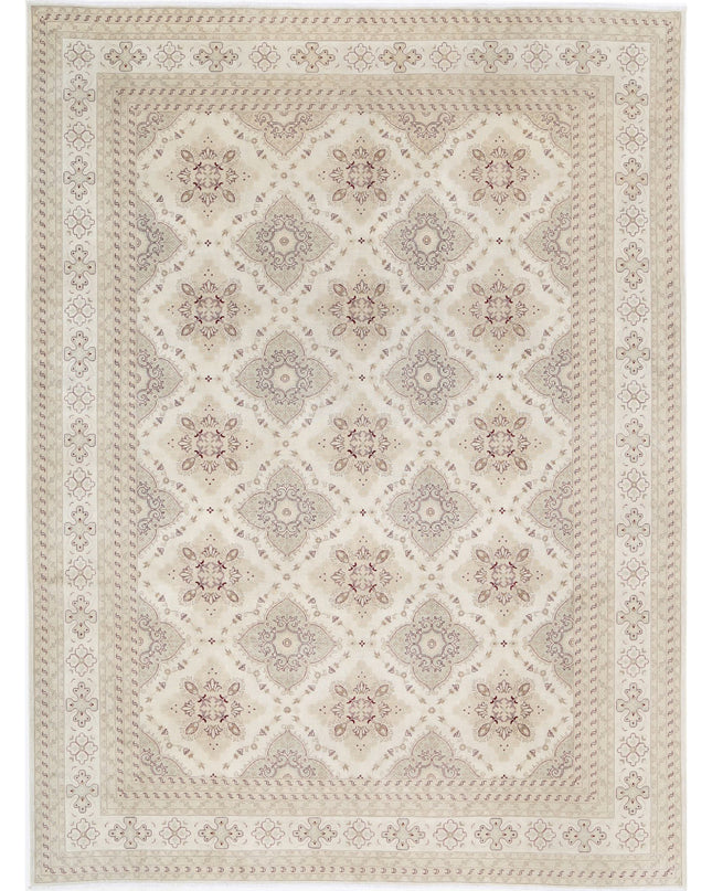 Ariana 9' 0" X 12' 0" Hand Knotted Wool Rug 9' 0" X 12' 0" (274 X 366) / Ivory / Wool