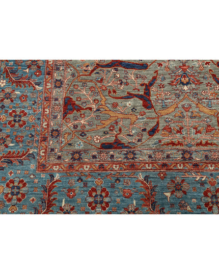 Ariana 9' 9" X 13' 8" Hand Knotted Wool Rug 9' 9" X 13' 8" (297 X 417) / Grey / Wool