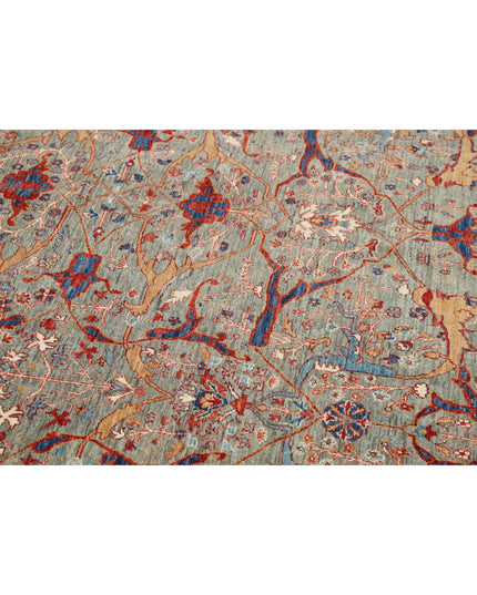 Ariana 9' 9" X 13' 8" Hand Knotted Wool Rug 9' 9" X 13' 8" (297 X 417) / Grey / Wool