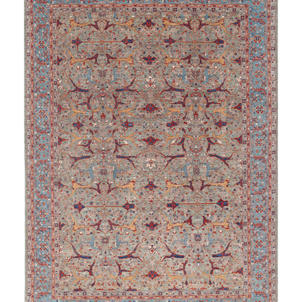 Ariana 9' 9" X 13' 8" Hand Knotted Wool Rug 9' 9" X 13' 8" (297 X 417) / Grey / Wool