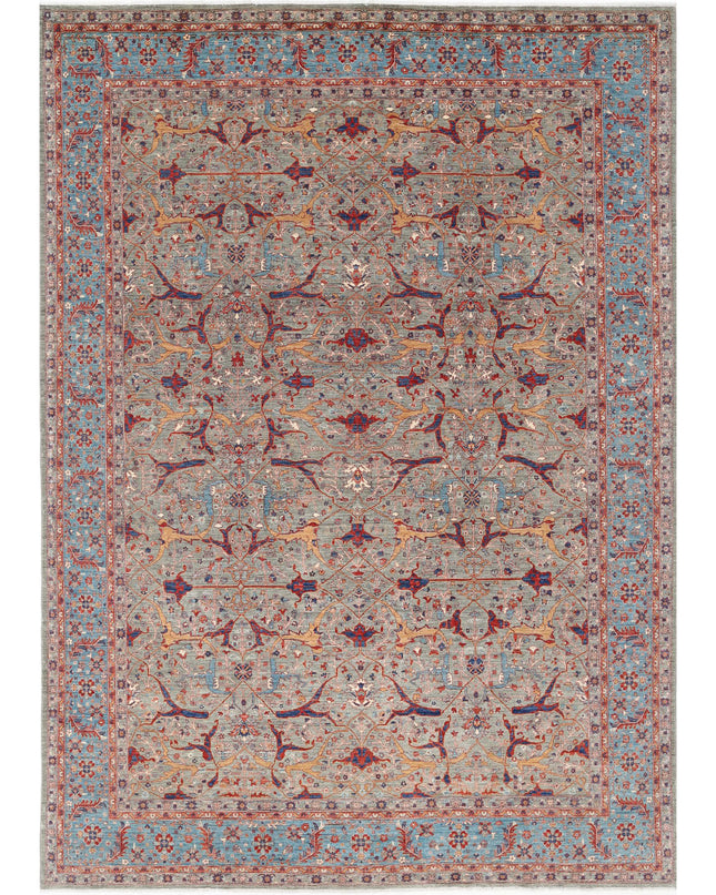 Ariana 9' 9" X 13' 8" Hand Knotted Wool Rug 9' 9" X 13' 8" (297 X 417) / Grey / Wool