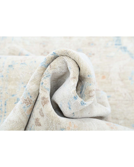 Ariana 3' 2" X 12' 10" Hand Knotted Wool & Silk Rug 3' 2" X 12' 10" (97 X 391) / Beige / Wool & Silk