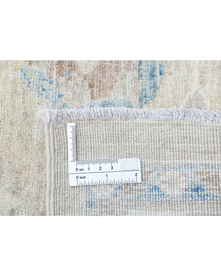 Ariana 3' 2" X 12' 10" Hand Knotted Wool & Silk Rug 3' 2" X 12' 10" (97 X 391) / Beige / Wool & Silk