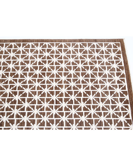 Artemix 8' 11" X 11' 2" Hand Knotted Wool & Cotton Rug 8' 11" X 11' 2" (272 X 340) / Brown / Wool & Cotton