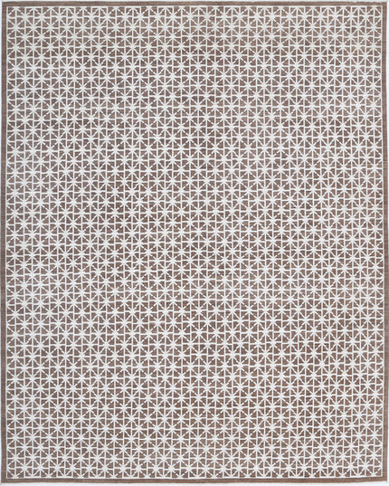Artemix 8' 11" X 11' 2" Hand Knotted Wool & Cotton Rug 8' 11" X 11' 2" (272 X 340) / Brown / Wool & Cotton
