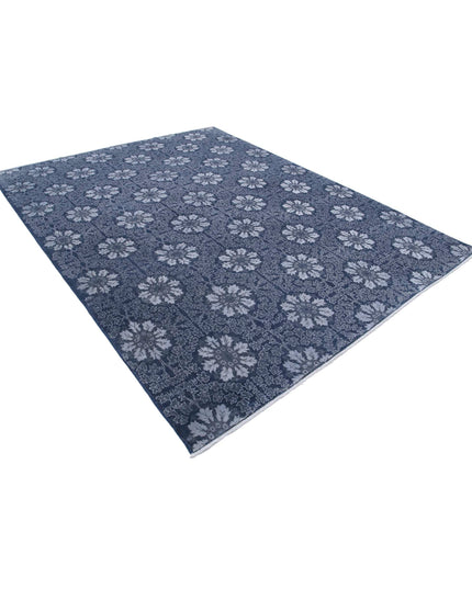 Artemix 7' 9" X 9' 11" Hand Knotted Wool & Cotton Rug 7' 9" X 9' 11" (236 X 302) / Blue / Wool & Cotton