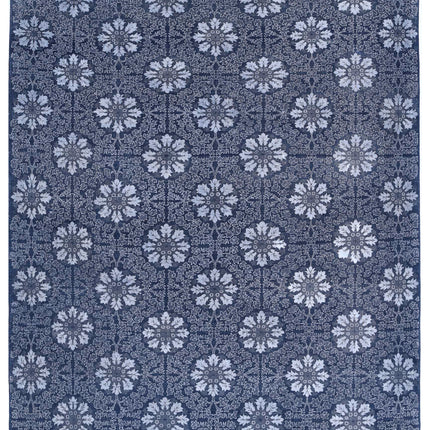 Artemix 7' 9" X 9' 11" Hand Knotted Wool & Cotton Rug 7' 9" X 9' 11" (236 X 302) / Blue / Wool & Cotton