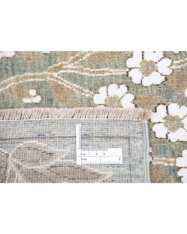 Artemix 4' 9" X 5' 9" Hand Knotted Wool & Cotton Rug 4' 9" X 5' 9" (145 X 175) / Blue / Wool & Cotton