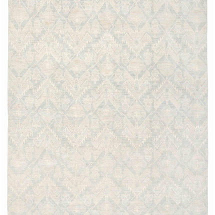 Artemix 8' 8" X 9' 10" Hand Knotted Wool Rug 8' 8" X 9' 10" (264 X 300) / Blue / Wool