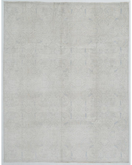 Artemix 7' 10" X 9' 9" Hand Knotted Wool Rug 7' 10" X 9' 9" (239 X 297) / Grey / Wool