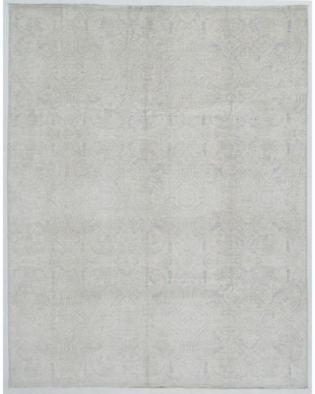 Artemix 7' 10" X 9' 9" Hand Knotted Wool Rug 7' 10" X 9' 9" (239 X 297) / Grey / Wool