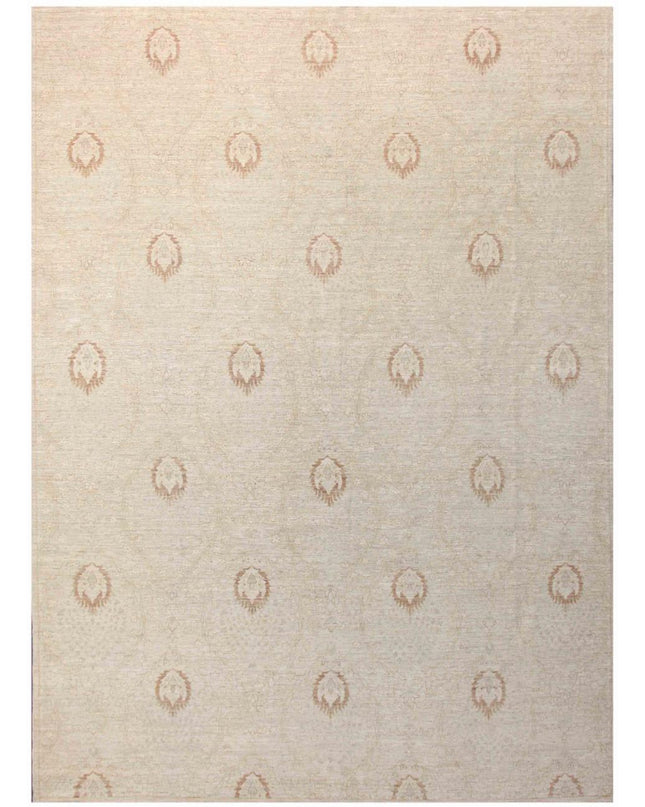 Artemix 8' 8" X 11' 11" Hand Knotted Wool Rug 8' 8" X 11' 11" (264 X 363) / Ivory / Wool