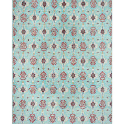 Artemix 10' 0" X 14' 4" Hand Knotted Wool Rug 10' 0" X 14' 4" (305 X 437) / Teal / Wool