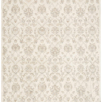Artemix 7' 11" X 9' 6" Hand Knotted Wool Rug 7' 11" X 9' 6" (241 X 290) / Ivory / Wool