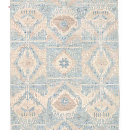 Artemix 4' 11" X 6' 6" Hand Knotted Wool Rug 4' 11" X 6' 6" (150 X 198) / Blue / Wool