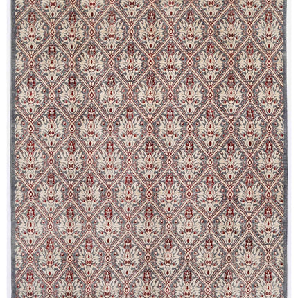 Artemix 7' 11" X 9' 9" Hand Knotted Wool Rug 7' 11" X 9' 9" (241 X 297) / Grey / Wool