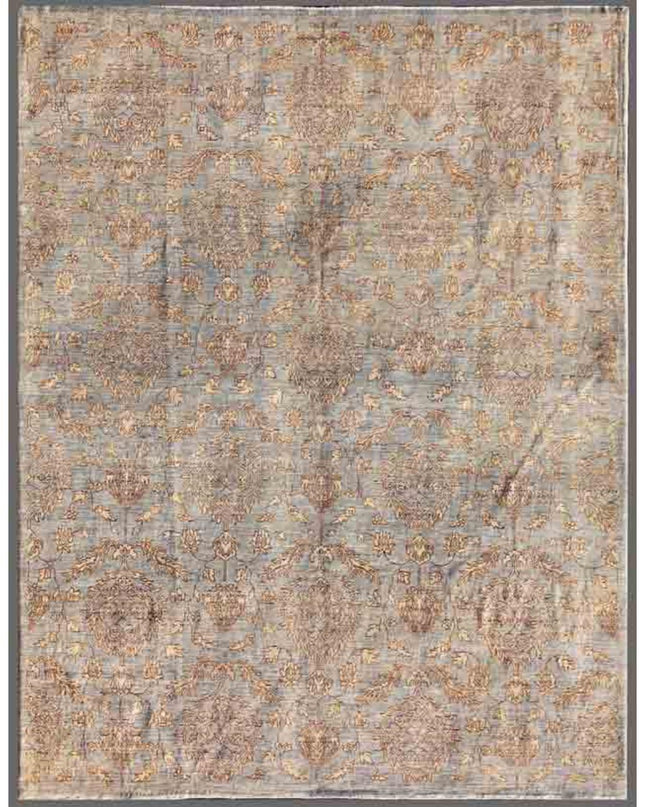 Artemix 7' 9" X 9' 9" Hand Knotted Wool Rug 7' 9" X 9' 9" (236 X 297) / Grey / Wool