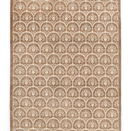 Artemix 8' 10" X 11' 9" Hand Knotted Wool Rug 8' 10" X 11' 9" (269 X 358) / Brown / Wool