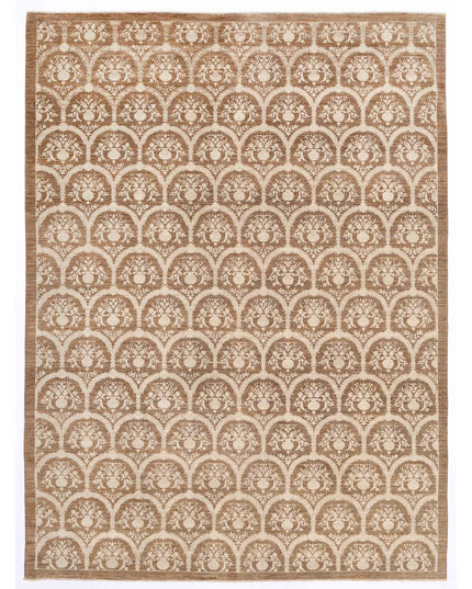 Artemix 8' 10" X 11' 9" Hand Knotted Wool Rug 8' 10" X 11' 9" (269 X 358) / Brown / Wool