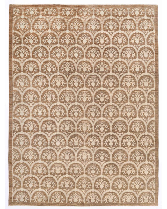 Artemix 8' 10" X 11' 9" Hand Knotted Wool Rug 8' 10" X 11' 9" (269 X 358) / Brown / Wool