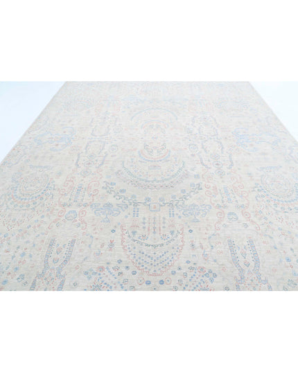 Artemix 9' 10" X 13' 8" Hand Knotted Wool Rug 9' 10" X 13' 8" (300 X 417) / Ivory / Wool