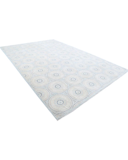 Artemix 9' 9" X 13' 11" Hand Knotted Wool Rug 9' 9" X 13' 11" (297 X 424) / Blue / Wool