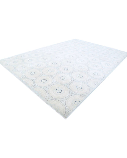 Artemix 9' 9" X 13' 11" Hand Knotted Wool Rug 9' 9" X 13' 11" (297 X 424) / Blue / Wool