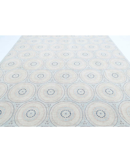 Artemix 9' 9" X 13' 11" Hand Knotted Wool Rug 9' 9" X 13' 11" (297 X 424) / Blue / Wool