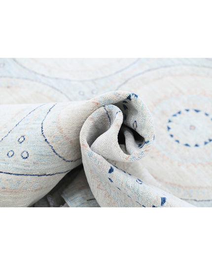 Artemix 9' 9" X 13' 11" Hand Knotted Wool Rug 9' 9" X 13' 11" (297 X 424) / Blue / Wool