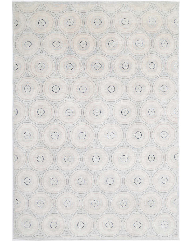 Artemix 9' 9" X 13' 11" Hand Knotted Wool Rug 9' 9" X 13' 11" (297 X 424) / Blue / Wool