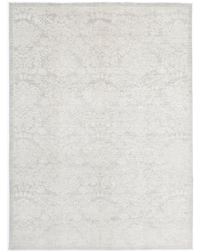 Artemix 8' 7" X 11' 4" Hand Knotted Wool Rug 8' 7" X 11' 4" (262 X 345) / Grey / Wool