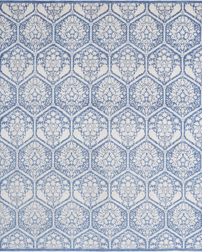 Artemix 8' 0" X 9' 9" Hand Knotted Wool Rug 8' 0" X 9' 9" (244 X 297) / Blue / Wool