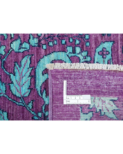 Artemix 8' 9" X 11' 7" Hand Knotted Wool Rug 8' 9" X 11' 7" (267 X 353) / Purple / Wool