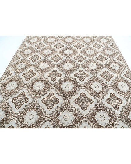 Artemix 7' 11" X 10' 0" Hand Knotted Wool Rug 7' 11" X 10' 0" (241 X 305) / Brown / Wool