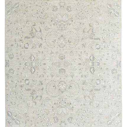 Artemix 7' 11" X 10' 0" Hand Knotted Wool Rug 7' 11" X 10' 0" (241 X 305) / Green / Wool