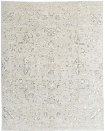 Artemix 7' 11" X 10' 0" Hand Knotted Wool Rug 7' 11" X 10' 0" (241 X 305) / Green / Wool