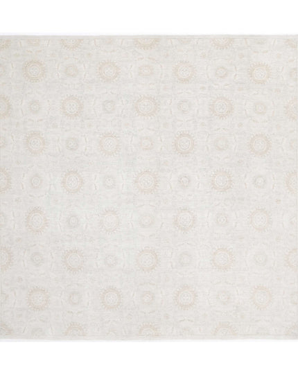 Artemix 11' 0" X 10' 10" Hand Knotted Wool Rug 11' 0" X 10' 10" (335 X 330) / Grey / Wool