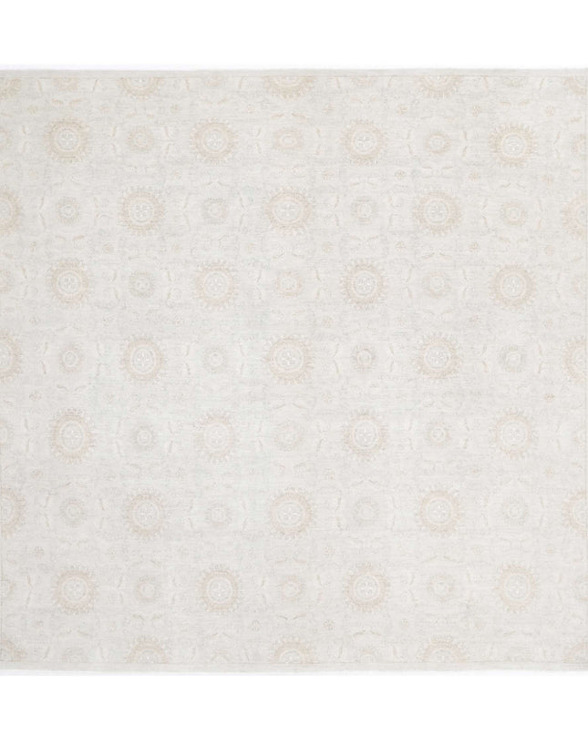 Artemix 11' 0" X 10' 10" Hand Knotted Wool Rug 11' 0" X 10' 10" (335 X 330) / Grey / Wool