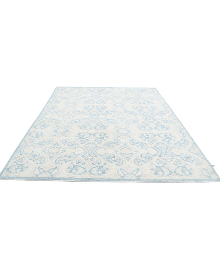 Artemix 7' 10" X 10' 2" Hand Knotted Wool Rug 7' 10" X 10' 2" (239 X 310) / Blue / Wool