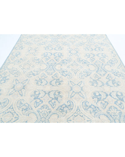 Artemix 7' 10" X 10' 2" Hand Knotted Wool Rug 7' 10" X 10' 2" (239 X 310) / Blue / Wool