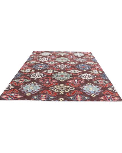 Artemix 8' 0" X 9' 7" Hand Knotted Wool Rug 8' 0" X 9' 7" (244 X 292) / Brown / Wool