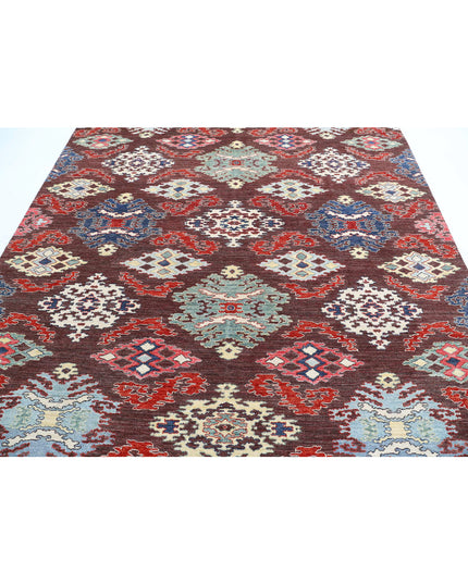 Artemix 8' 0" X 9' 7" Hand Knotted Wool Rug 8' 0" X 9' 7" (244 X 292) / Brown / Wool