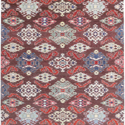 Artemix 8' 0" X 9' 7" Hand Knotted Wool Rug 8' 0" X 9' 7" (244 X 292) / Brown / Wool